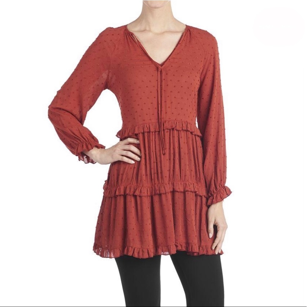 Ruffle-Up Tiered Tunic Dress